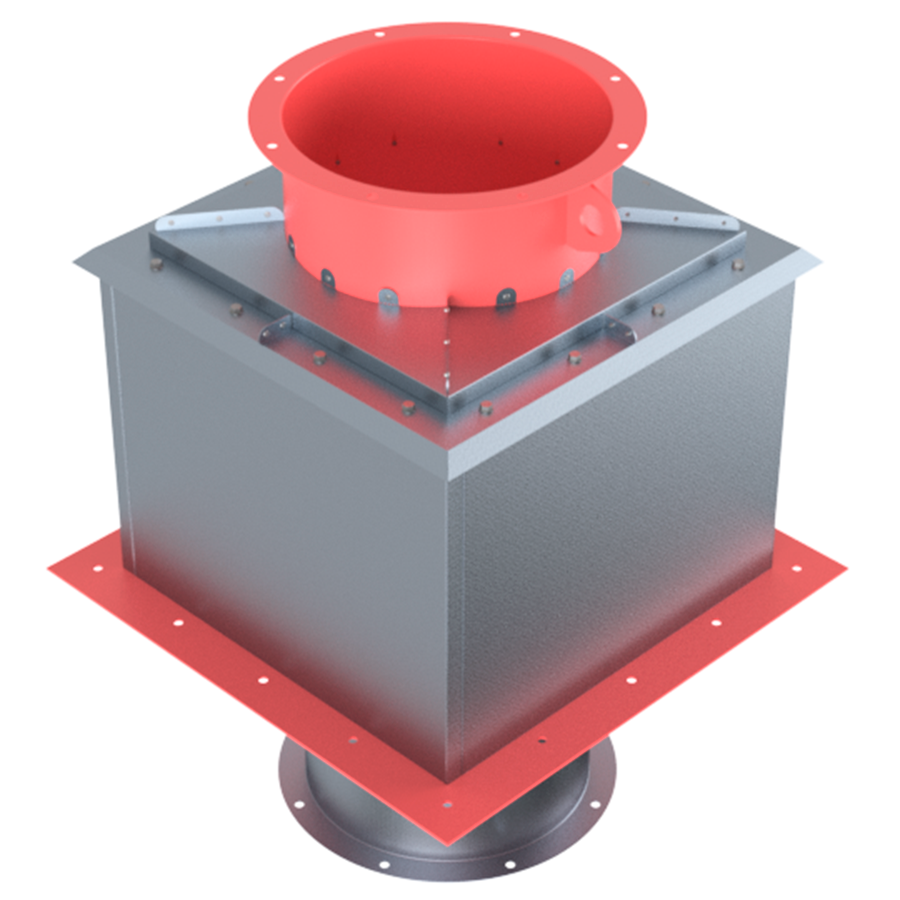 Короб крышный для вентиляторов дымоудаления 190 225 мм